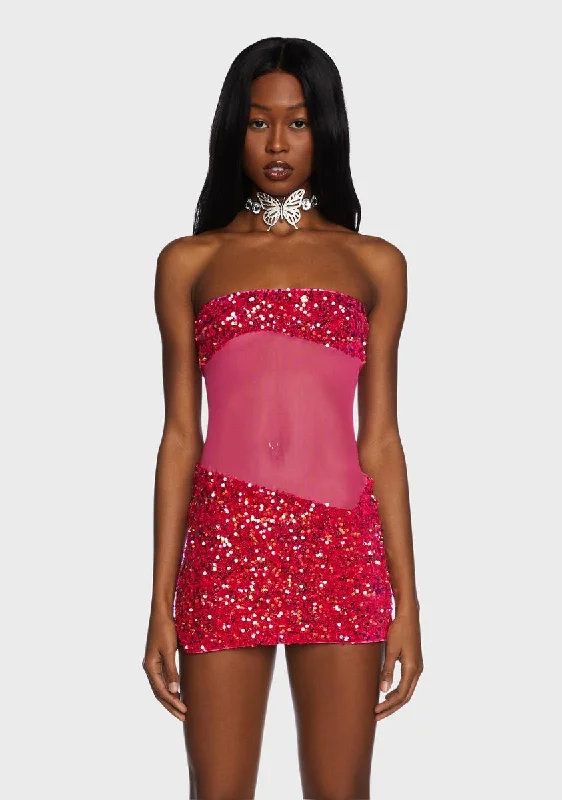 Rose Spark Horizon Mini Dress Elegant Satin Lace Mini Dress