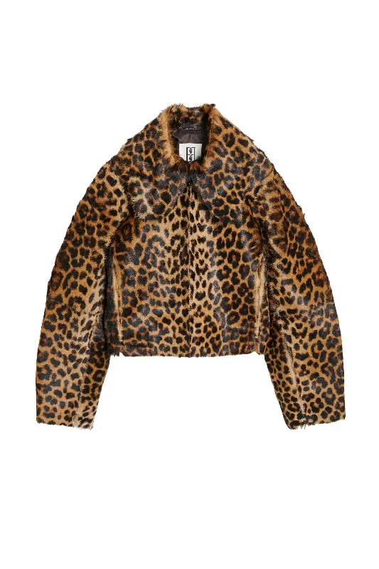 Rowani Leopard Jacket Nylon Jacket Polyester Jacket Spandex Jacket