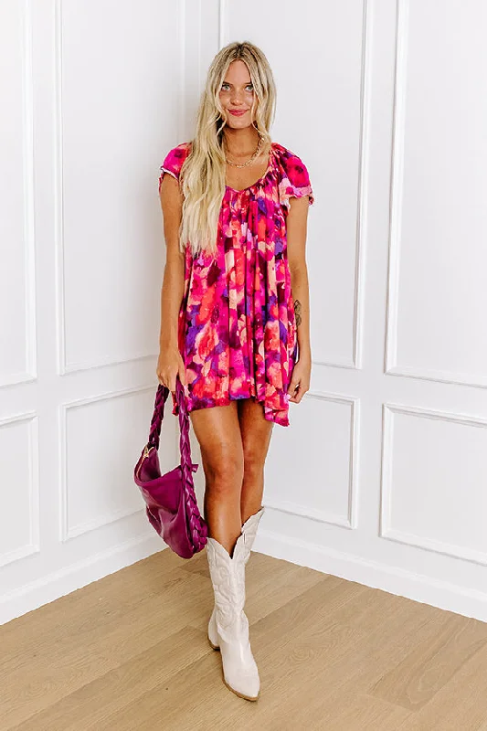 Southern Flair Floral Mini Dress Chic Sleeveless Mini Dress