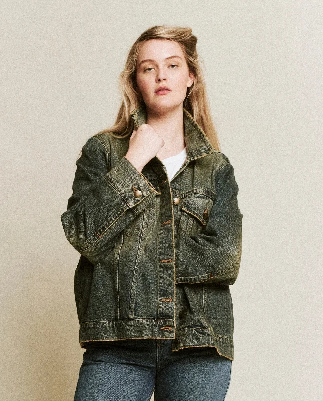 The Slouchy Jean Jacket. -- Cargo Wash Mesh Jacket Canvas Jacket Denim Jacket