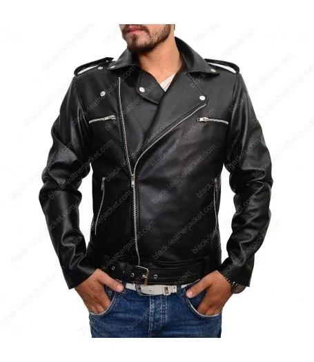 The Walking Dead Negan Leather Jacket Faux Fur Jacket Real Fur Jacket Shearling Jacket