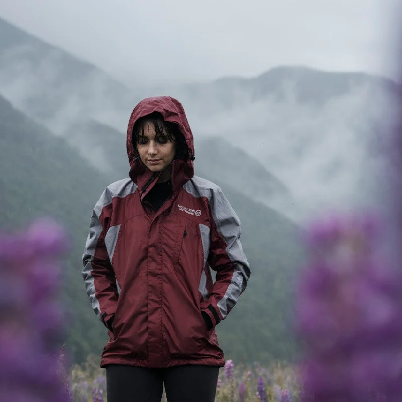 Ventura Waterproof Rain Jacket - Women Red Toggled Jacket Drawstring Jacket Belted Jacket Ventura Waterproof Rain Jacket - Women Red Toggled Jacket Drawstring Jacket Belted Jacket