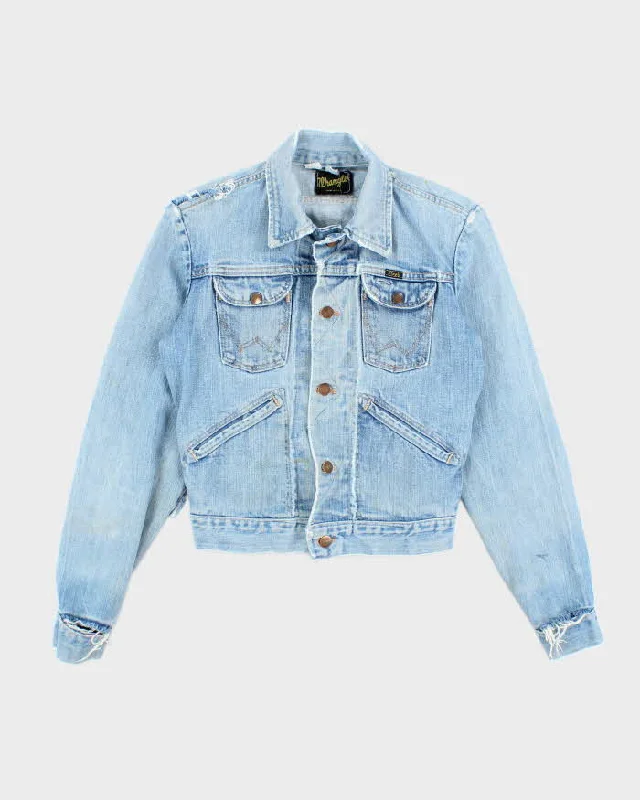 Vintage 70's Wrangler Light Wash Denim Jacket - S Quilted Jacket Puffer Jacket Insulated Jacket Vintage 70's Wrangler Light Wash Denim Jacket - S Quilted Jacket Puffer Jacket Insulated Jacket