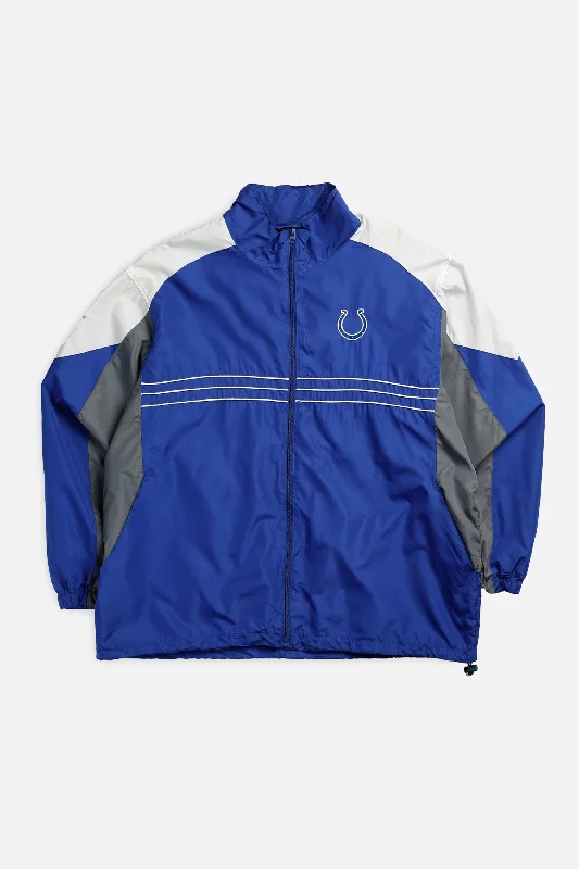 Vintage Indianapolis Colts NFL Jacket - XXL Stand-Up Collar Roll-Neck Collar Turtle Neck Vintage Indianapolis Colts NFL Jacket - XXL Stand-Up Collar Roll-Neck Collar Turtle Neck