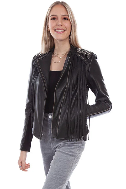 Women's Leather Jacket Collection: Scully Fringe and Studs Striped Jacket Polka Dot Jacket Floral Jacket Women's Leather Jacket Collection: Scully Fringe and Studs Striped Jacket Polka Dot Jacket Floral Jacket