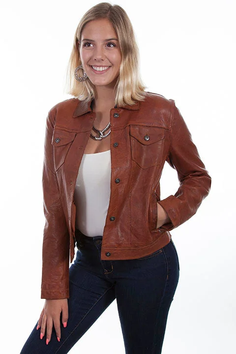 Women's Leather Jacket Collection: Scully Jean Design Front Pockets Side Pockets Patch Pockets Women's Leather Jacket Collection: Scully Jean Design Front Pockets Side Pockets Patch Pockets