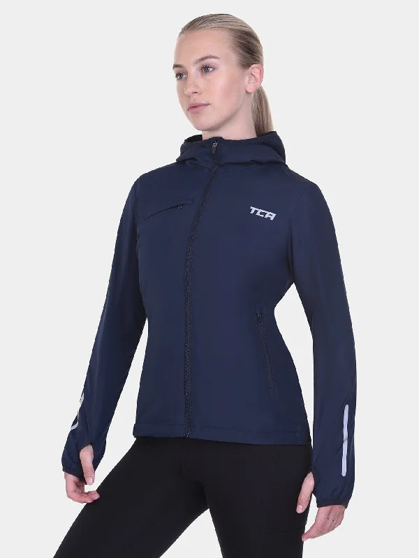 Softshell Packable Running Water Repellant Hooded Jacket For Women With Thumbholes, Reflective Strips & Zip Pockets Tiered Jacket Buttoned Jacket Zippered Jacket Softshell Packable Running Water Repellant Hooded Jacket For Women With Thumbholes, Reflective Strips & Zip Pockets Tiered Jacket Buttoned Jacket Zippered Jacket
