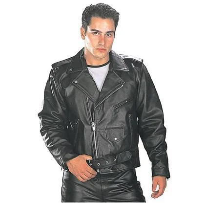 Xelement B7100 'Classic' Men's Black TOP GRADE Leather Motorcycle Biker Jacket Oversized Jacket Tailored Jacket Straight Jacket Xelement B7100 'Classic' Men's Black TOP GRADE Leather Motorcycle Biker Jacket Oversized Jacket Tailored Jacket Straight Jacket