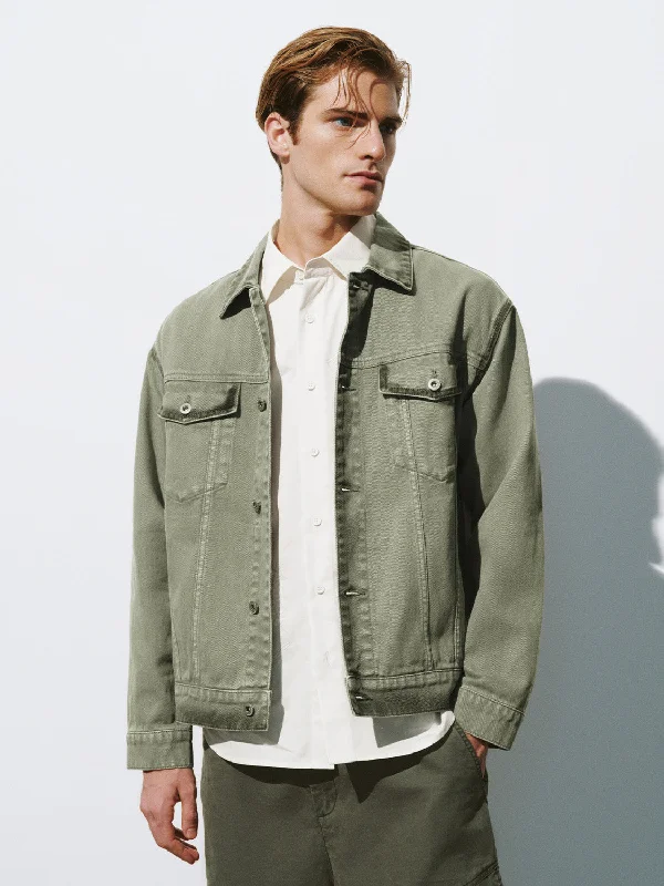 Denim Jackets Nylon Fabric Polyester Fabric Spandex Fabric