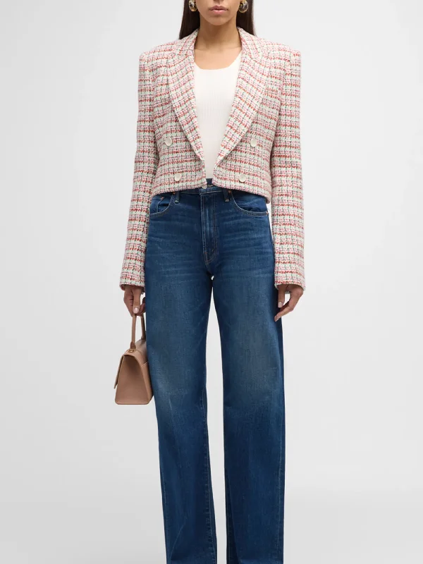 Kyle Tweed Jacket Boat Neck Shawl Collar Notched Collar