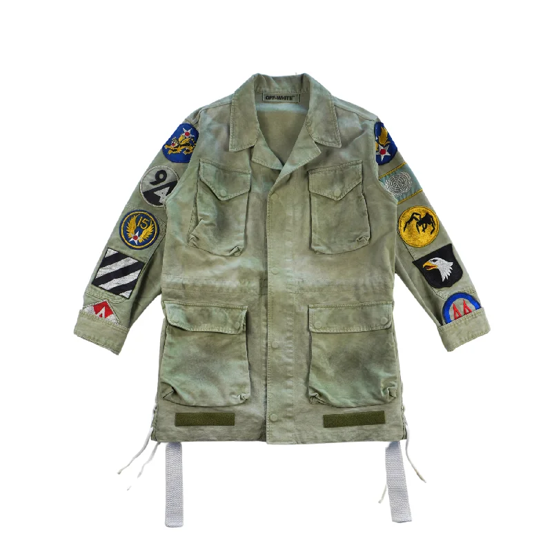 Off-White Military Jacket - Women's S Cardigan Sweater Pullover