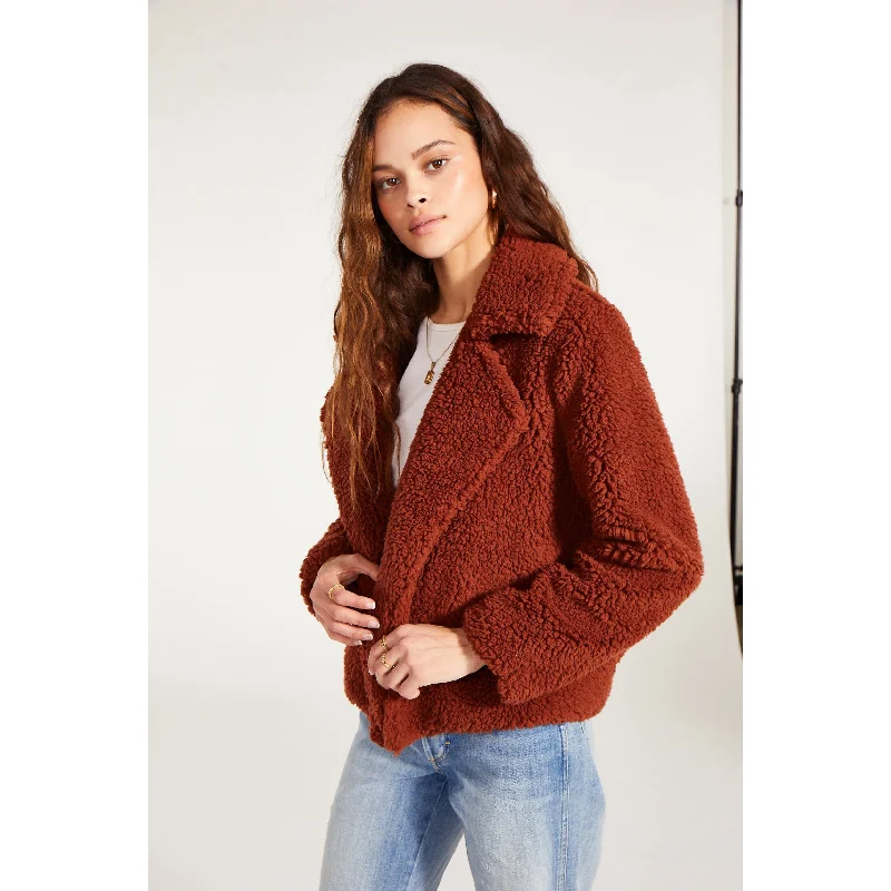 Teddy As She Goes Jacket Herringbone Jacket Checkered Jacket Solid Jacket