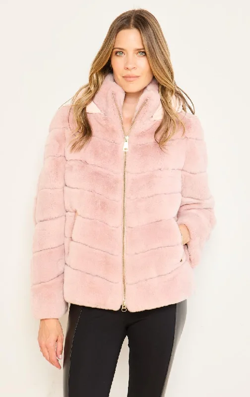 Violanti- Rabbit Jacket with Removeable Hood V-Neck Jacket Boat Neck Jacket Square Neck Jacket Violanti- Rabbit Jacket with Removeable Hood V-Neck Jacket Boat Neck Jacket Square Neck Jacket