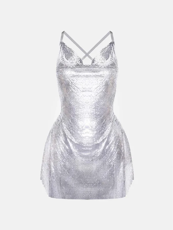 Calypso Dress Chrome Silver