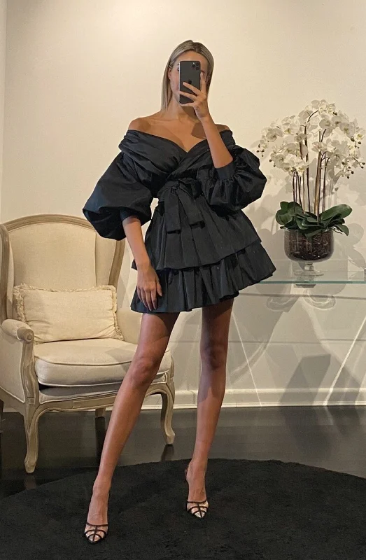 Chloe Dress Noire Black by Alin Le' Kal