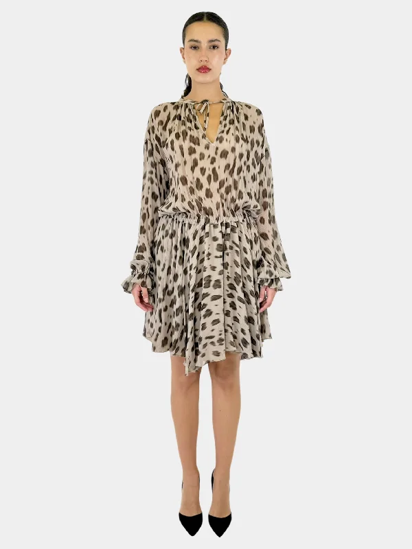 Elliana Leopard Dress - Size M