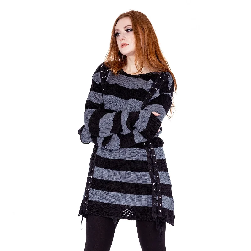 ESMERELDA DRESS - BLACK/GREY