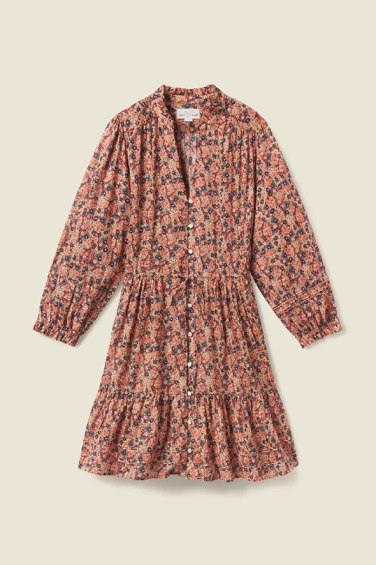 Yulia Dress Cranberry Ditsy
