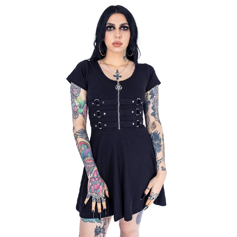 INTO THE DARKNESS DRESS - BLACK