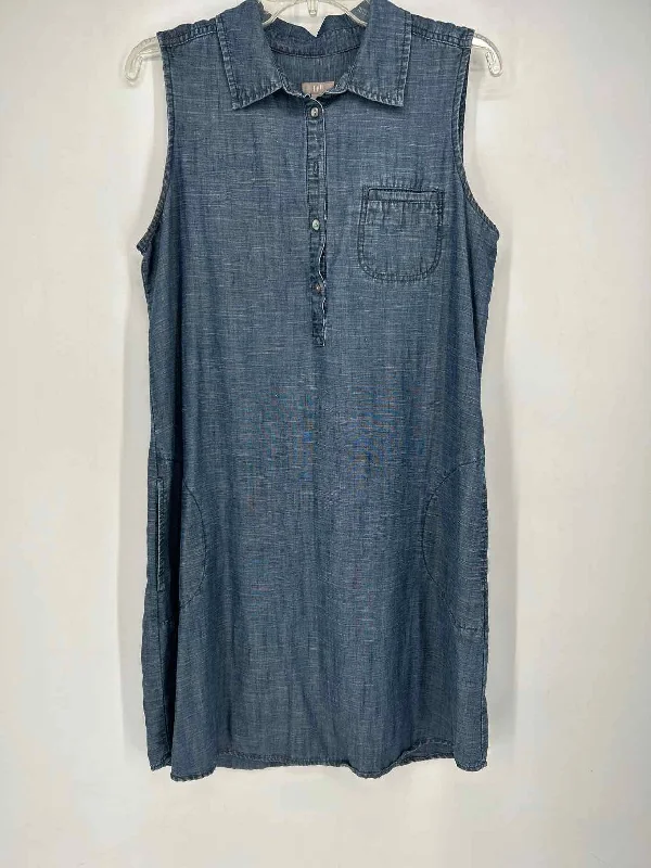 J Jill Size M Dark Chambray Dress