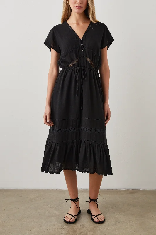 KIKI DRESS - BLACK LACE DETAIL