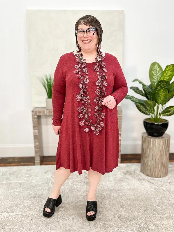Danae Dress, Garnet Aspen
