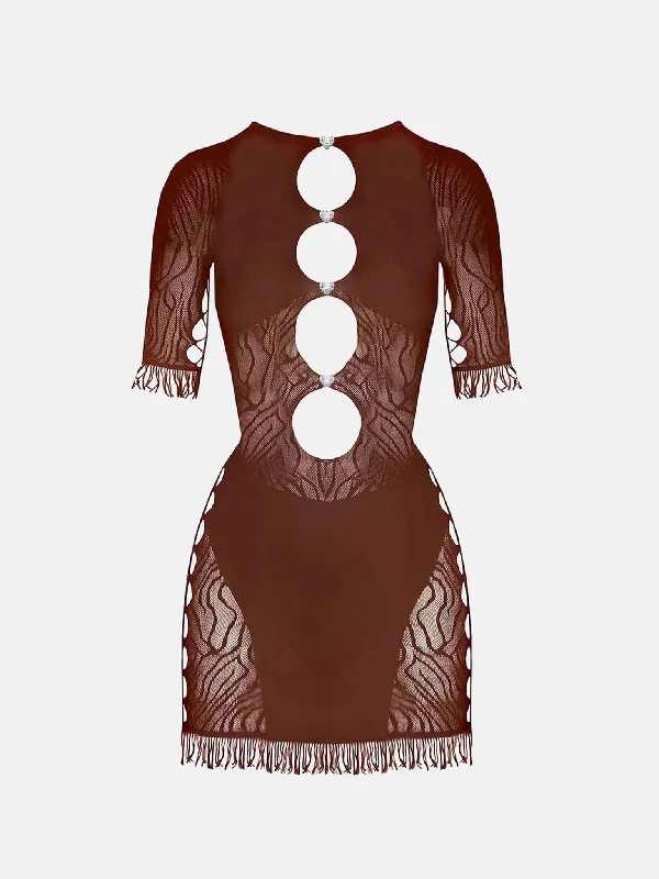 Miranda Dress Old Money Brown