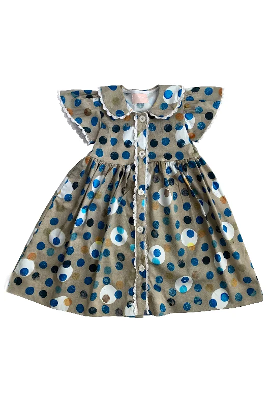 Polka Dot Creme Harper Dress