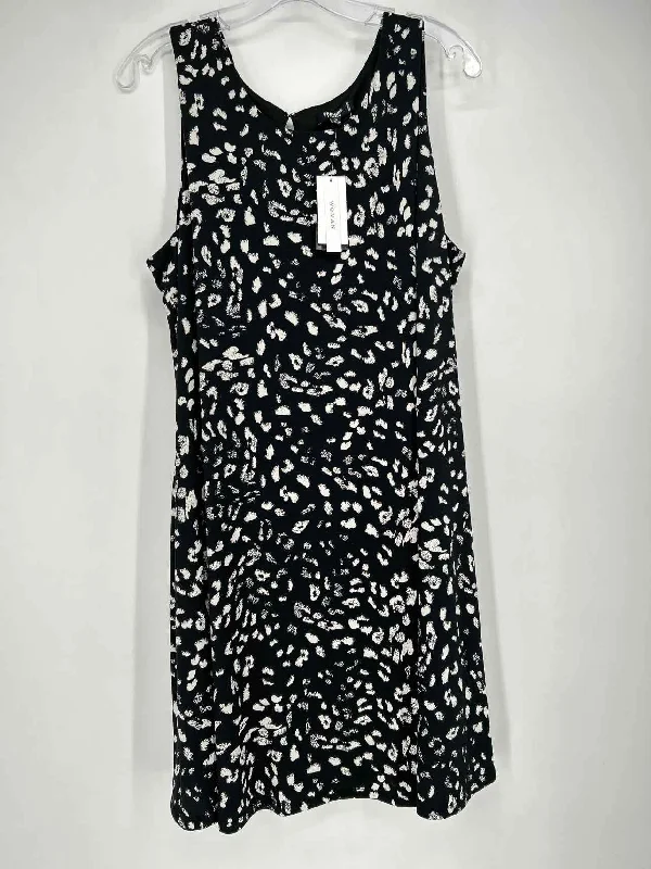 Premise Size 1X Black Print NWT Dress