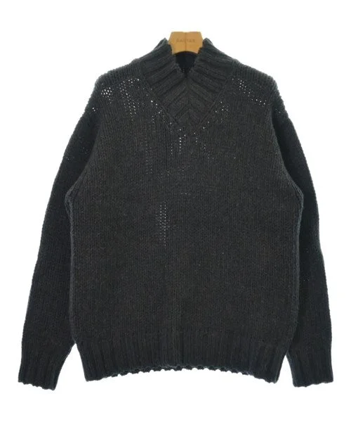 AURALEE Sweaters Boat Neck Shawl Collar Notched Collar