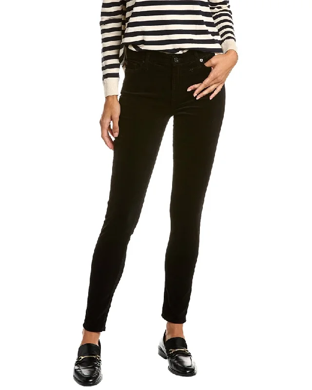 7 For All Mankind High-Waist Black Super Skinny Jean Fashionable Raw Hem Bootcut Jeans 7 For All Mankind High-Waist Black Super Skinny Jean Fashionable Raw Hem Bootcut Jeans