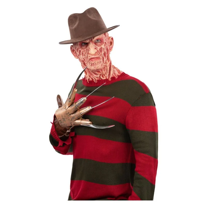 Nightmare On Elm Street Freddy Krueger Mens Jumper Silk Blend Satin Velvet