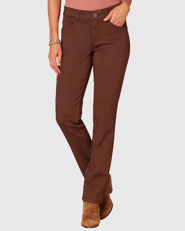 Absolution Straight Leg Jeans Comfortable Folded Hem Jeans