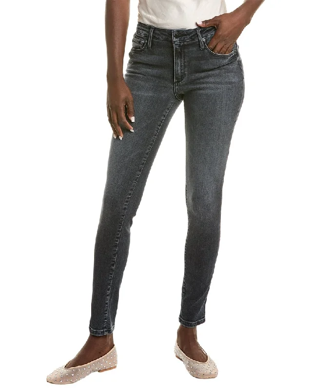 Black Orchid Jude Pyramid Skinny Jean Elegant Raw Hem Jeans
