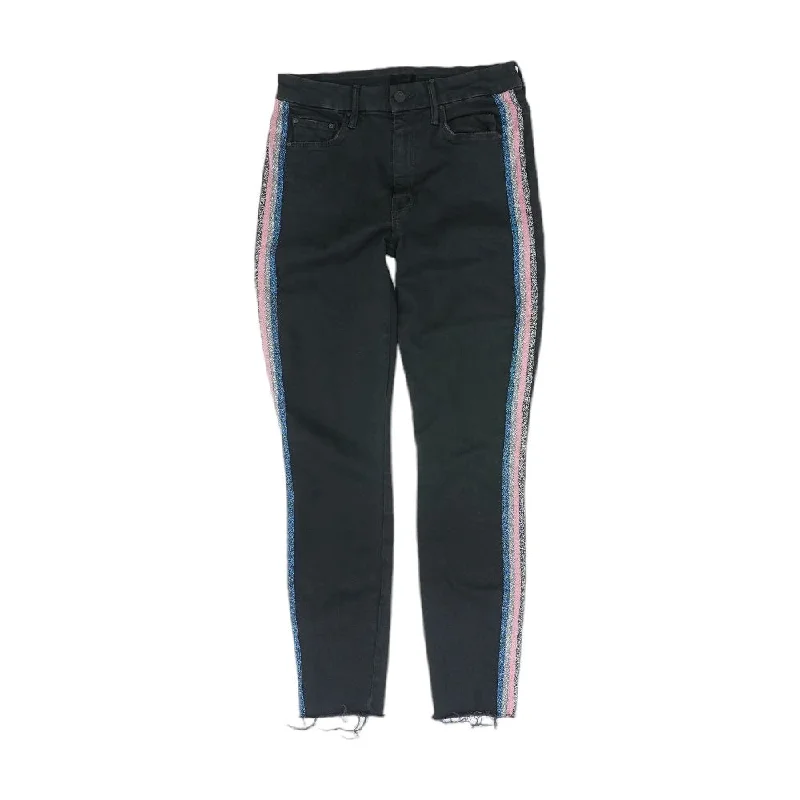 Black Solid High Rise Slim Leg Jeans Stylish Plus Size Denim Jeans
