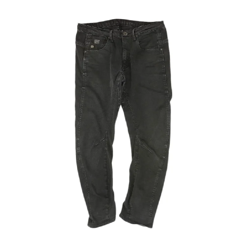 Black Solid Jeans Fashionable Slouchy Fit Jeans