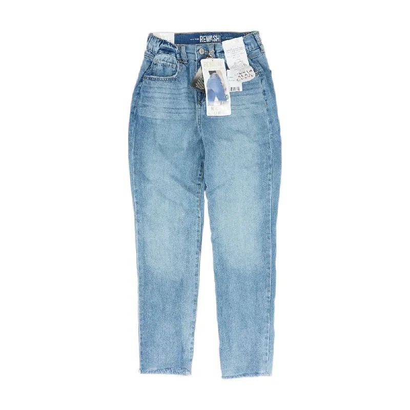 Blue Solid High Rise Jeans Comfortable Low-Rise Jeans