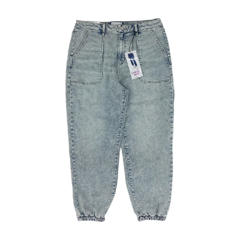 Blue Solid High Rise Jeans Chic Vintage-Inspired Denim Jeans