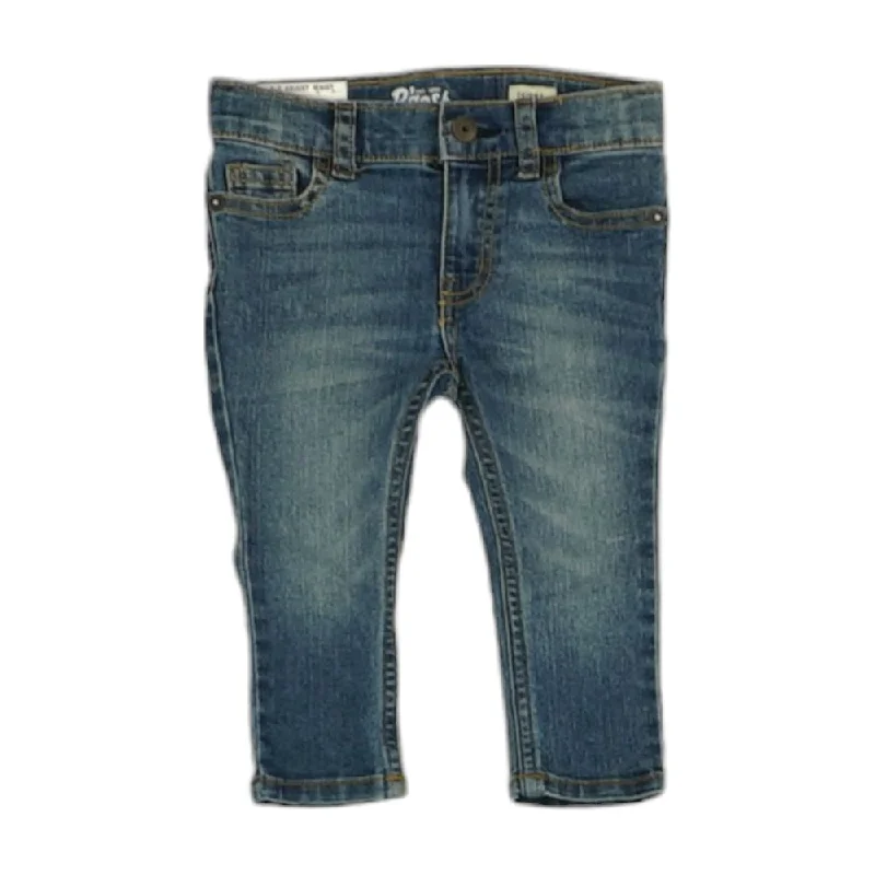Blue Solid High Rise Skinny Leg Jeans Chic Rolled Cuff Denim Jeans