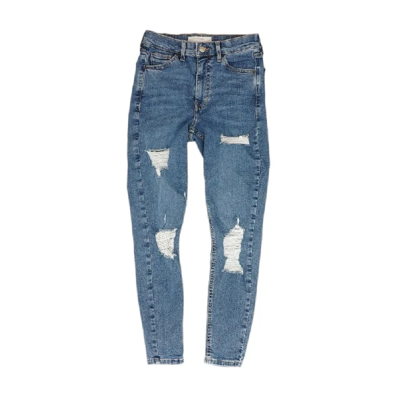 Blue Solid Jeans Comfortable Dark Wash Jeans