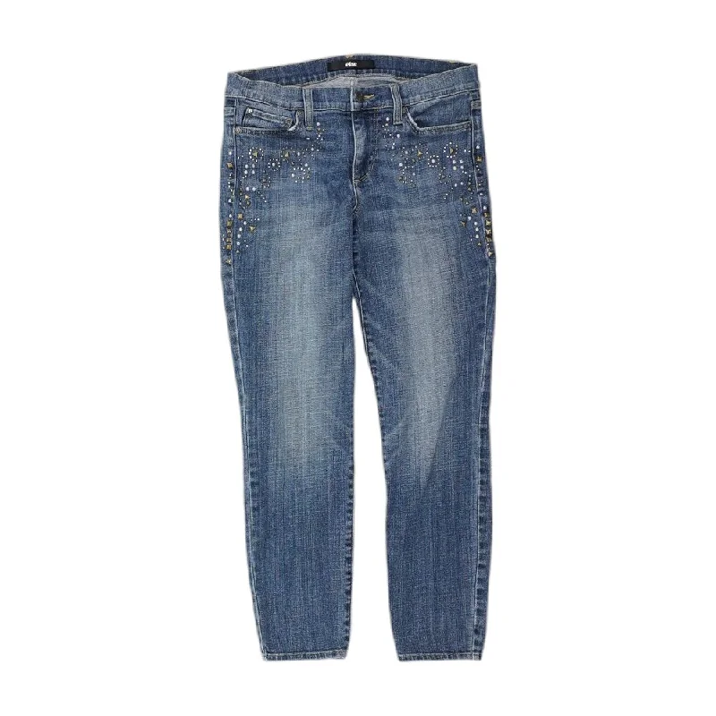 Blue Solid Jeans Comfortable Low-Rise Jeans