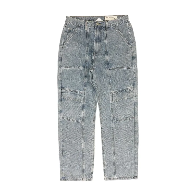 Blue Solid Jeans Trendy Layered Pocket Jeans