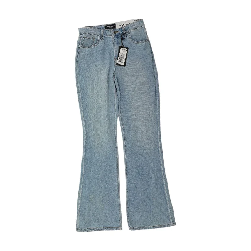 Blue Solid Mid Rise Regular Jeans Comfortable Jogger Style Jeans