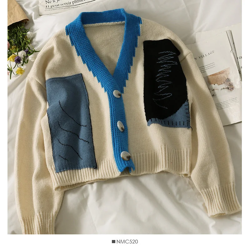 Cardigan sweater women's new long sleeve versatile sweater 1951 Cable Knit Ribbed Knit Lace Knit Cardigan sweater women's new long sleeve versatile sweater 1951 Cable Knit Ribbed Knit Lace Knit