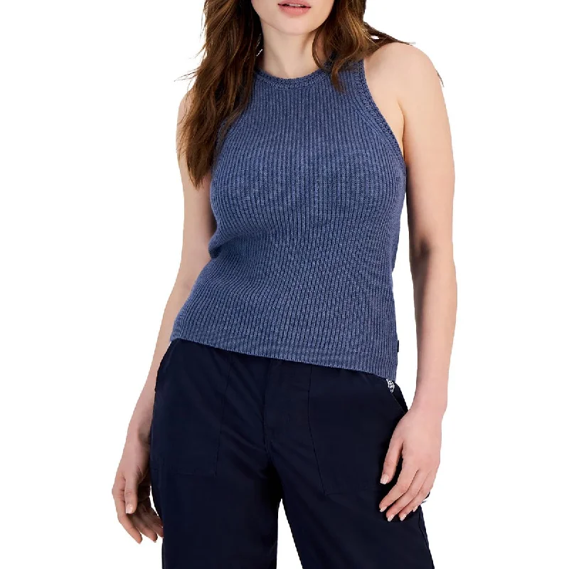 Claremont Womens Crochet Trim Knit Tank Top Sweater Nylon Fabric Polyester Fabric Spandex Fabric Claremont Womens Crochet Trim Knit Tank Top Sweater Nylon Fabric Polyester Fabric Spandex Fabric