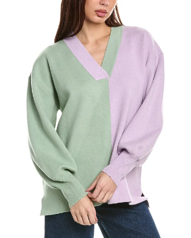 CROSBY by Mollie Burch Mac Sweater Mesh Sweater Canvas Denim