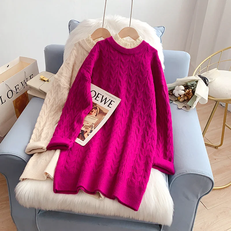 Design sense hemp lace collar sweater  4949 Elegant Classic Vintage