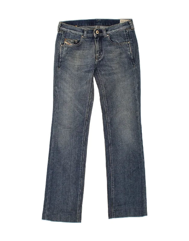 DIESEL Womens Doozy Bootcut Jeans W26 L32 Blue Cotton Comfortable Stretch Fit Jeans