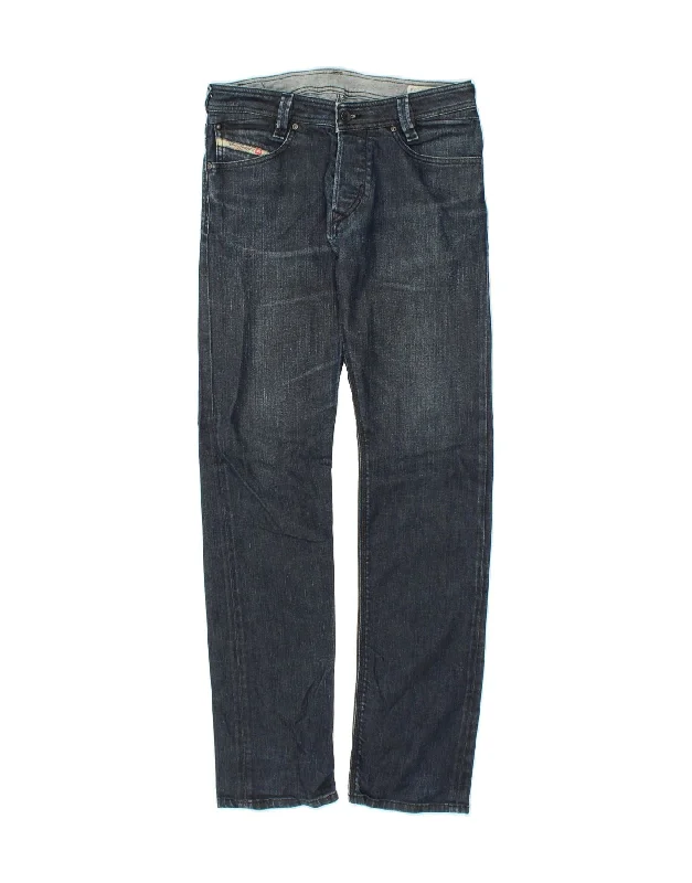 DIESEL Womens Slammer Slim Jeans W30 L34 Blue Cotton Comfortable Flare Leg Jeans