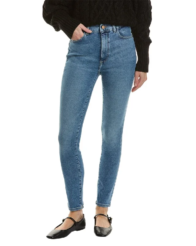 DL1961 Farrow Light Ankle Skinny Jean Casual Wide-Legged Denim Jeans